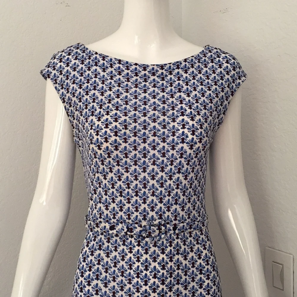 Tory Burch Jamie Mixedprint Jersey Dress.